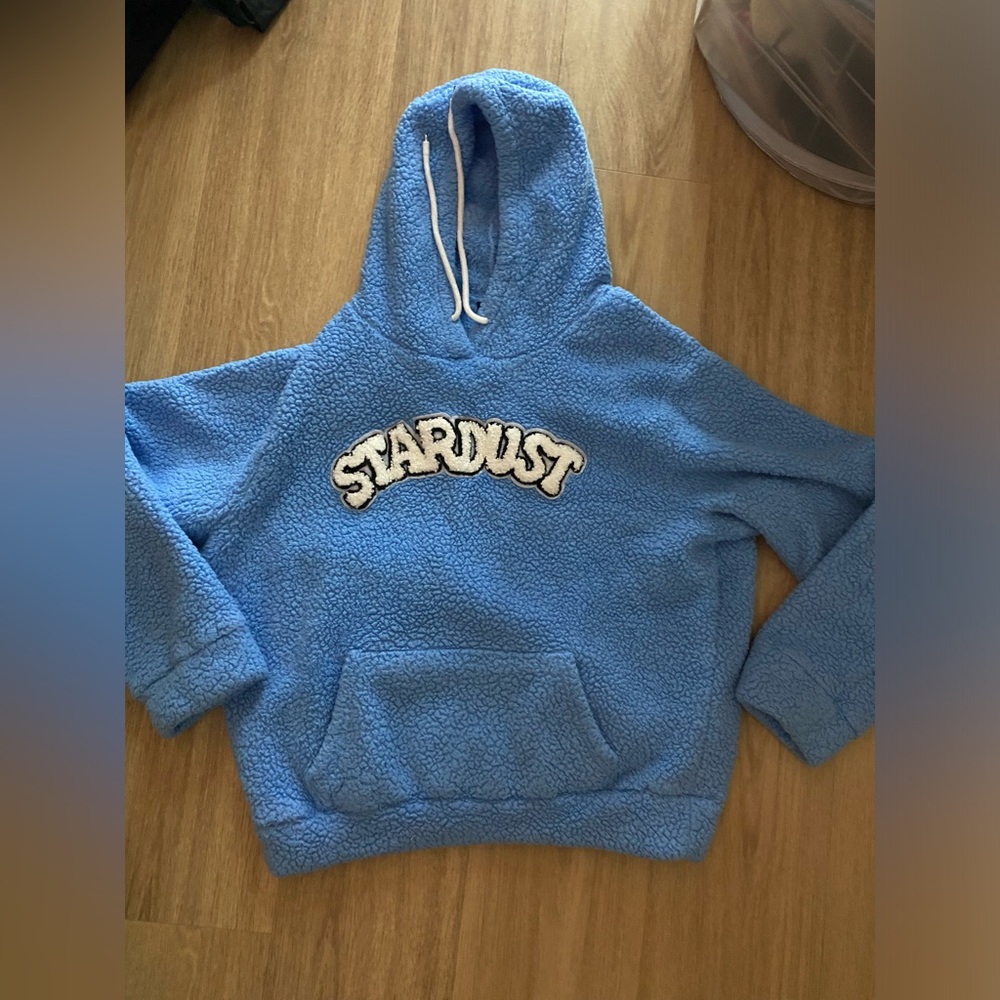 FUZZY BLUE HOODIE